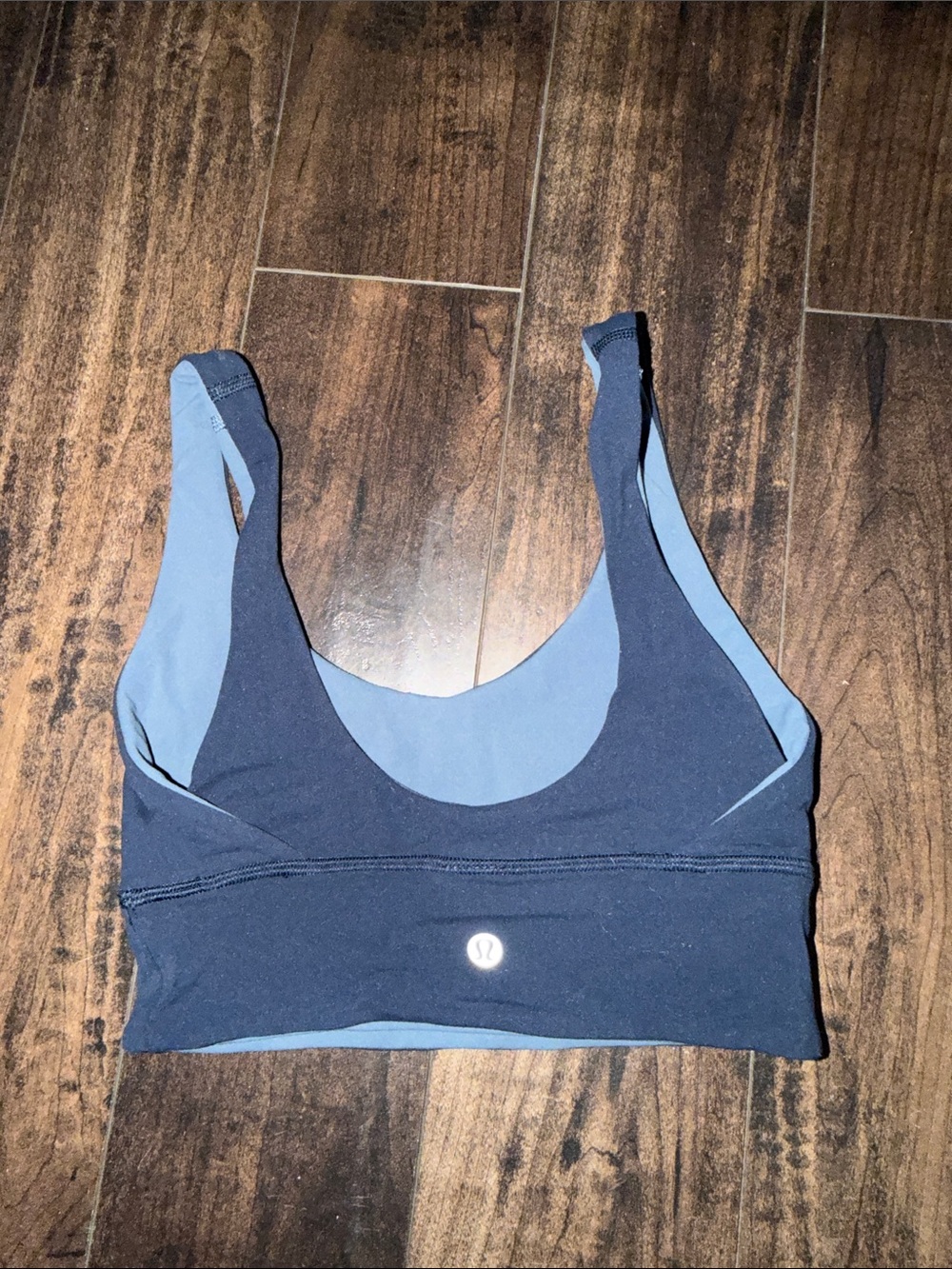 lululemon athletica navy blue sports bra
